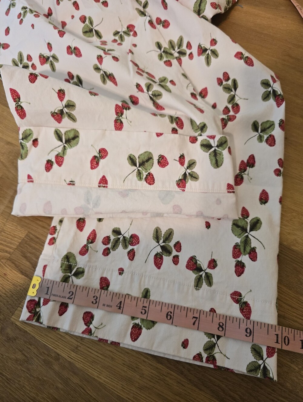 Maeve Colette Linen Pants Crop Wide Leg Strawberries 28 - Picture 13 of 14